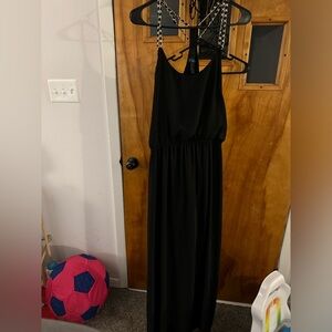 Plus size maxi dress with chain straps